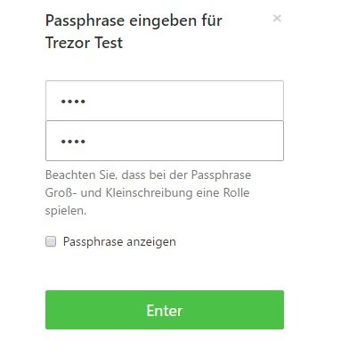 Trezor Enter Passphrase Wallet