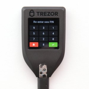 TREZOR T neuen Pin wiederholen