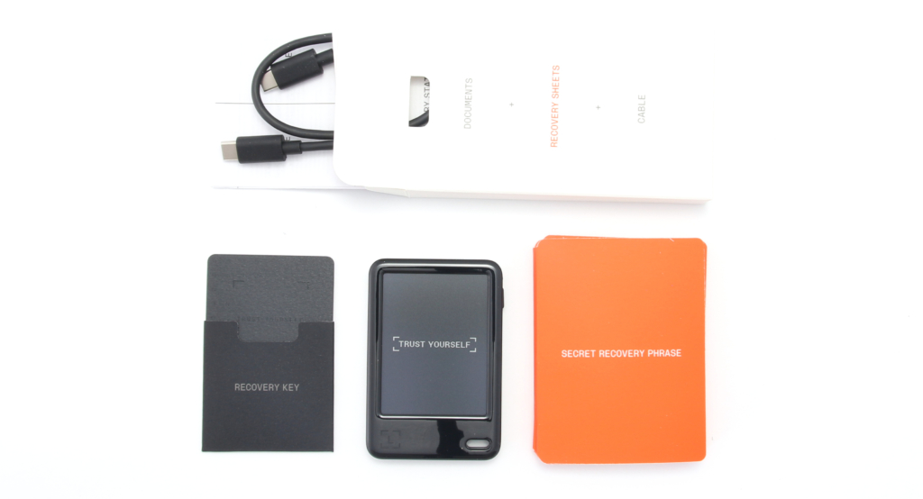 Contenido del paquete de Ledger Nano Gen5